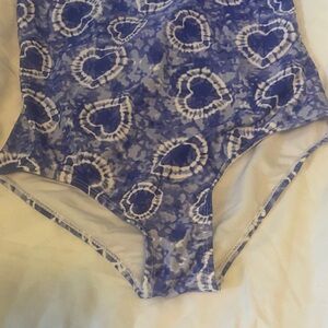 Sofft Blue Heart Patterned Kids Swimsuit